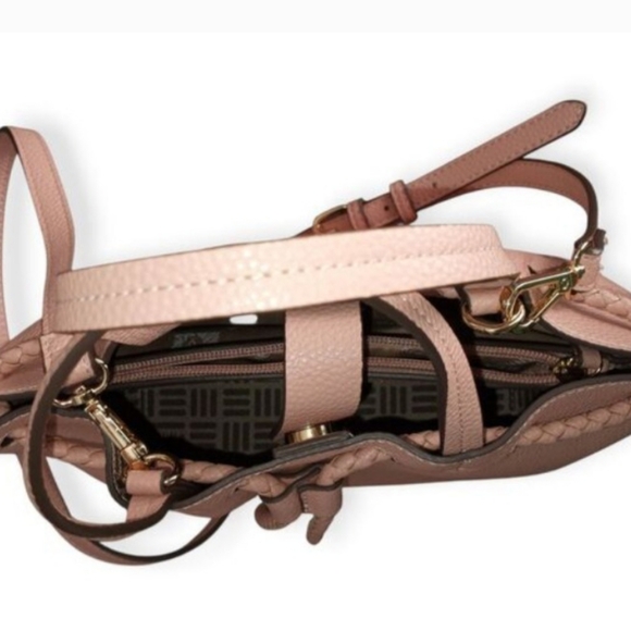 Anne Klein Light Pink Bucket Bag with Braided Design NWOT. - Picture 7 of 9